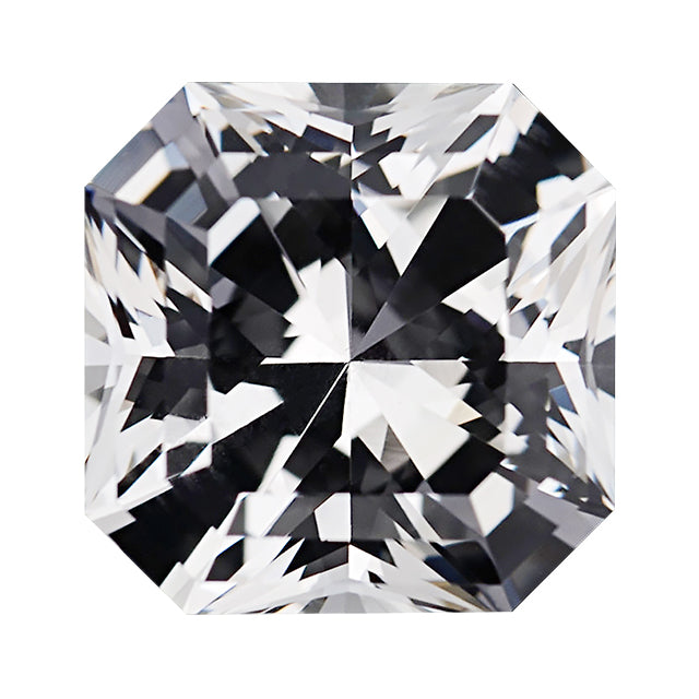 Loose White Sapphire Gemstone (RGJ-White-Sapphire) Asscher