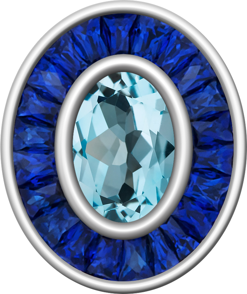 Sky Blue Topaz Centerpiece Eternal MX™ Class Ring Mod™