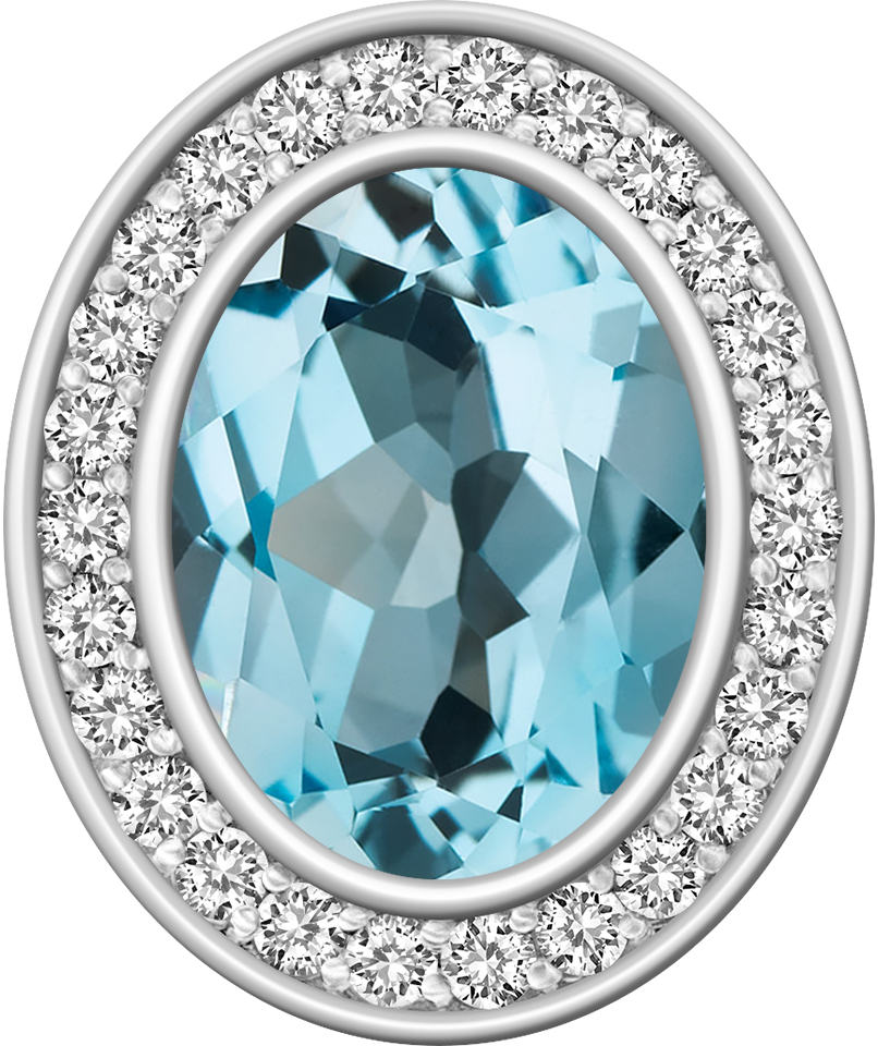 Sky Blue Topaz Centerpiece Pro M26™ Class Ring Mod™