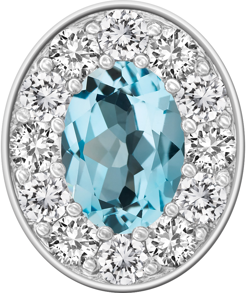 Sky Blue Topaz Centerpiece ProPlus M12™ Class Ring Mod™