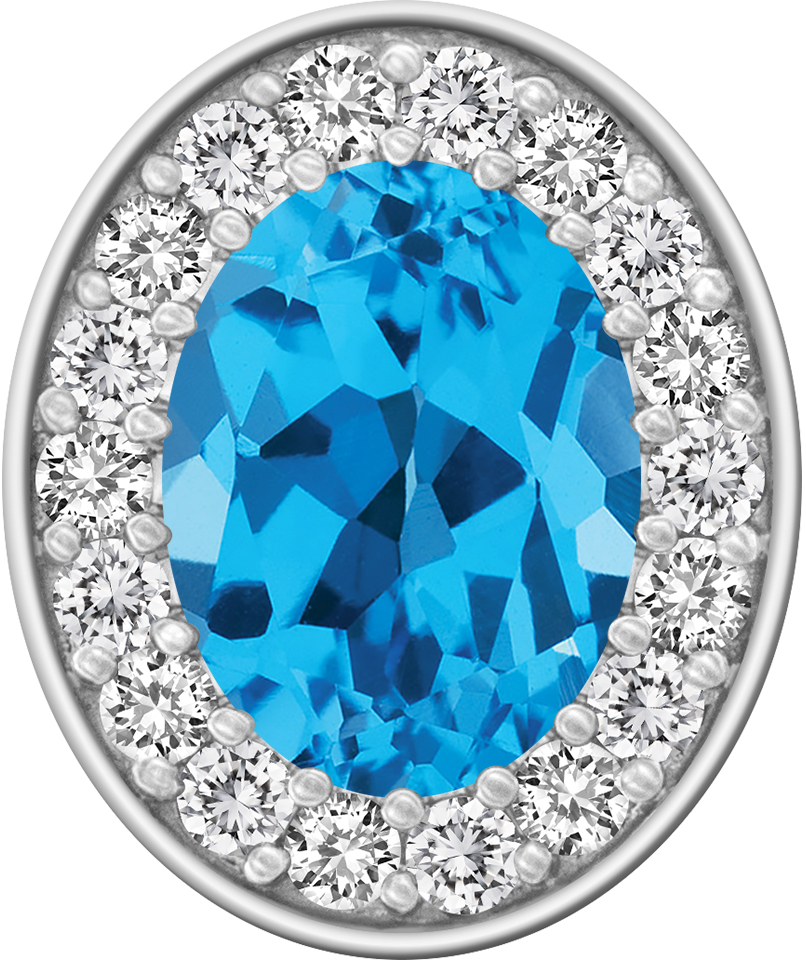 Swiss Blue Topaz Centerpiece ProPlus M18™ Class Ring Mod™