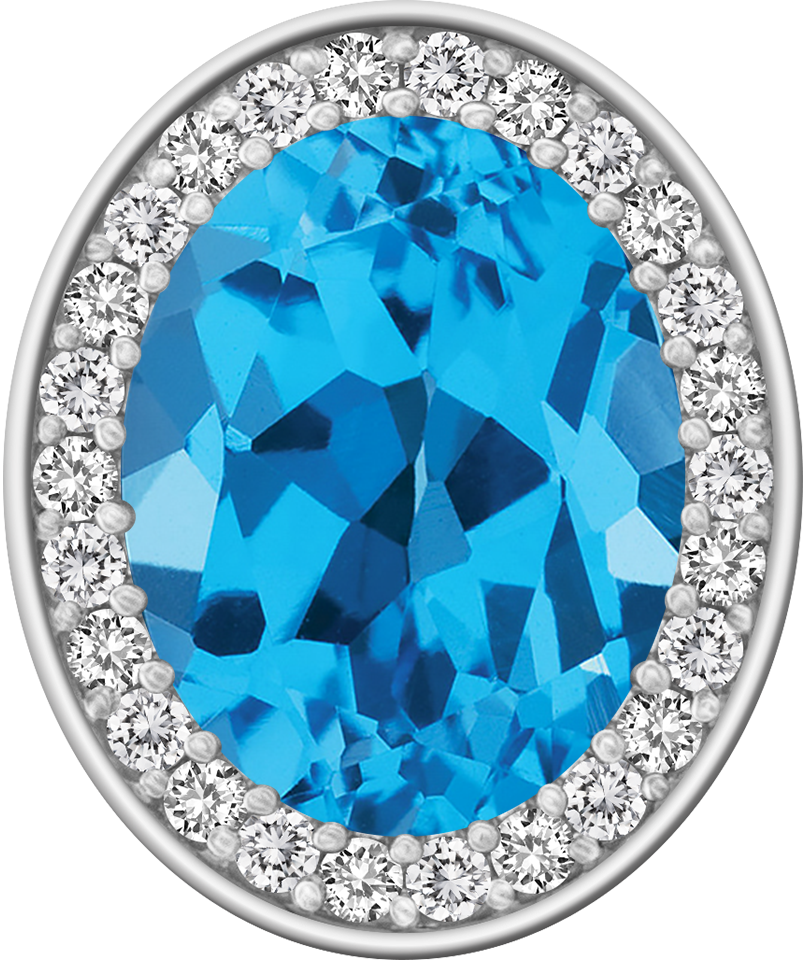 Swiss Blue Topaz Centerpiece ProPlus M26™ Class Ring Mod™