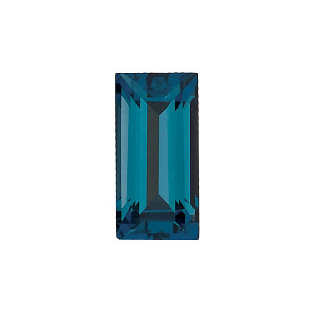 Loose London Blue Topaz Gemstone (RGJ-London-Blue-Topaz) Baguette