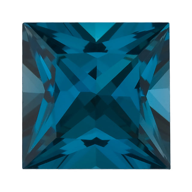 Loose London Blue Topaz Gemstone (RGJ-London-Blue-Topaz) Princess
