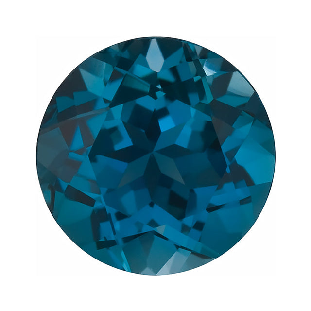 Loose London Blue Topaz Gemstone (RGJ-London-Blue-Topaz) Round