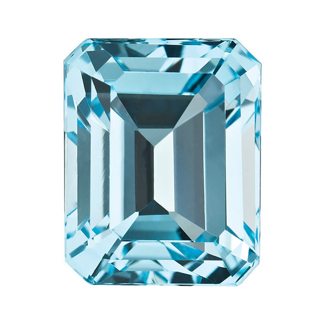 Loose Sky Blue Topaz Gemstone Octagon Emerald Cut