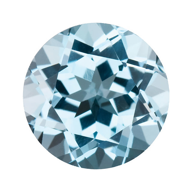 Loose Sky Blue Topaz Gemstone Round