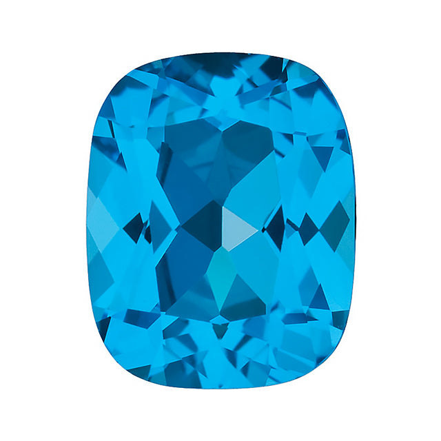 Loose Swiss Blue Topaz Gemstone Cushion Long