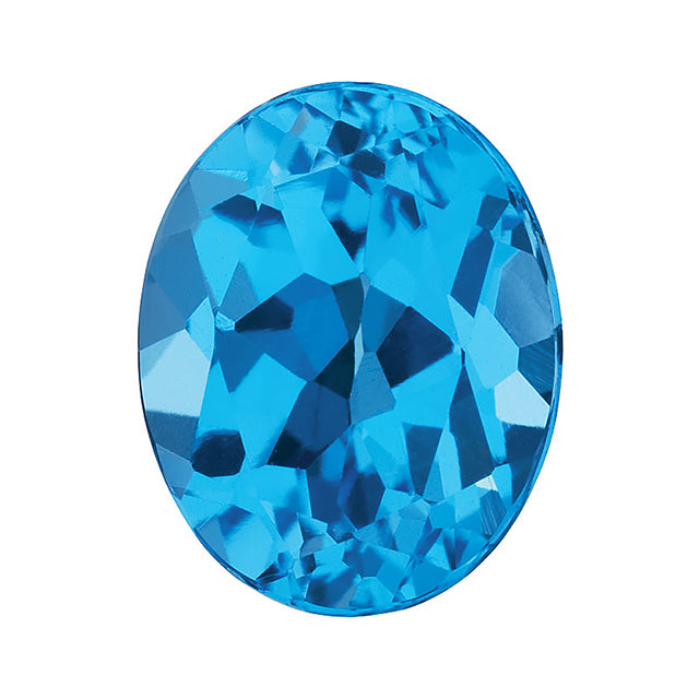 Loose Swiss Blue Topaz Gemstone Oval