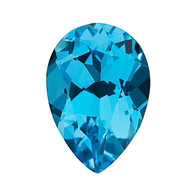 Loose Swiss Blue Topaz Gemstone Pear