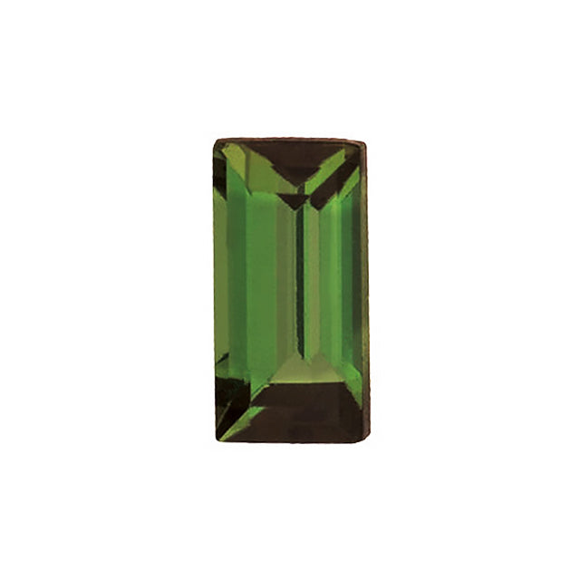 Loose Green Tourmaline Gemstone Baguette