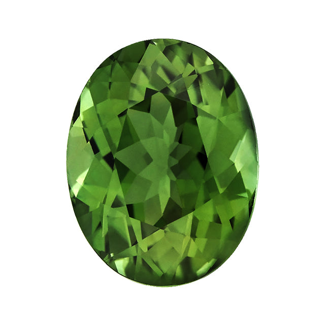 Loose Green Tourmaline Gemstone Oval