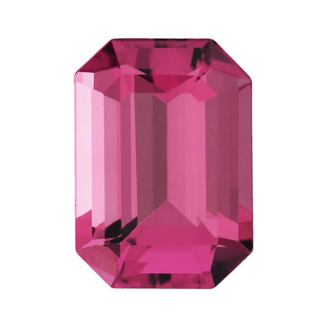 Loose Pink Tourmaline Gemstone Octagon Emerald Cut