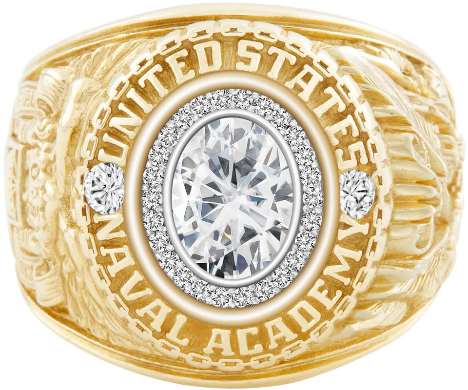 USNA Class Ring Mod Pro M26 Moissanite Diamond Dividers