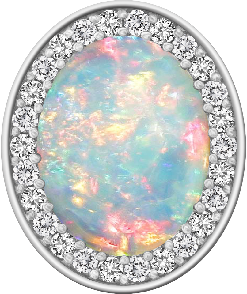 White Opal Centerpiece ProPlus M26™ Class Ring Mod™