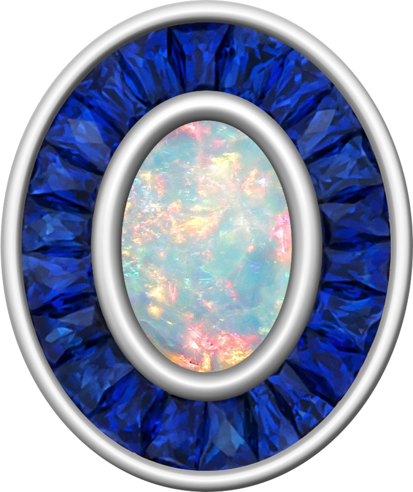 White Opal Centerpiece Eternal MX™ Class Ring Mod™