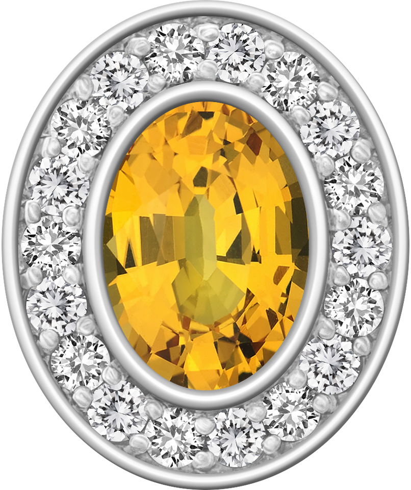 Yellow Sapphire Centerpiece Pro M18™ Class Ring Mod™