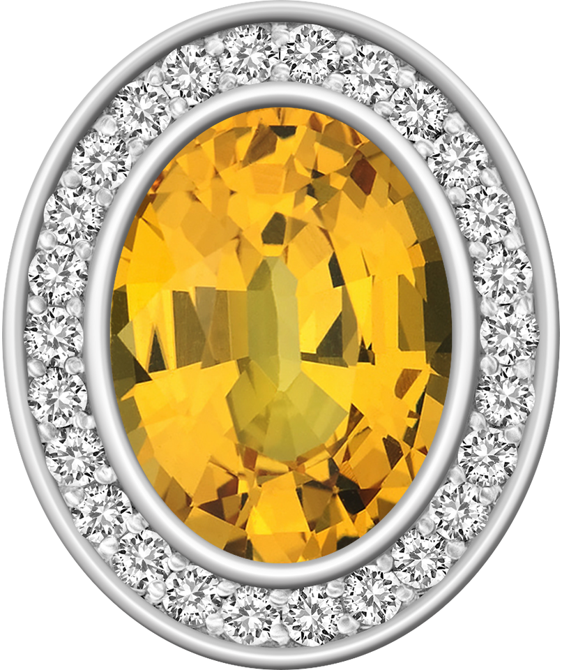 Yellow Sapphire Centerpiece Pro M26™ Class Ring Mod™