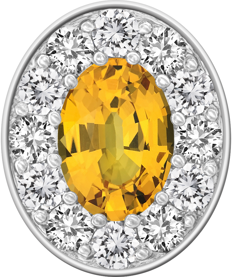 Yellow Sapphire Centerpiece ProPlus M12™ Class Ring Mod™