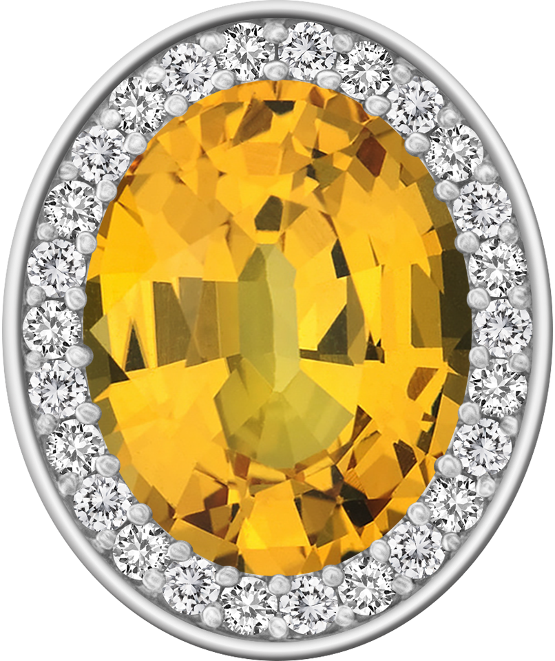 Yellow Sapphire Centerpiece ProPlus M26™ Class Ring Mod™