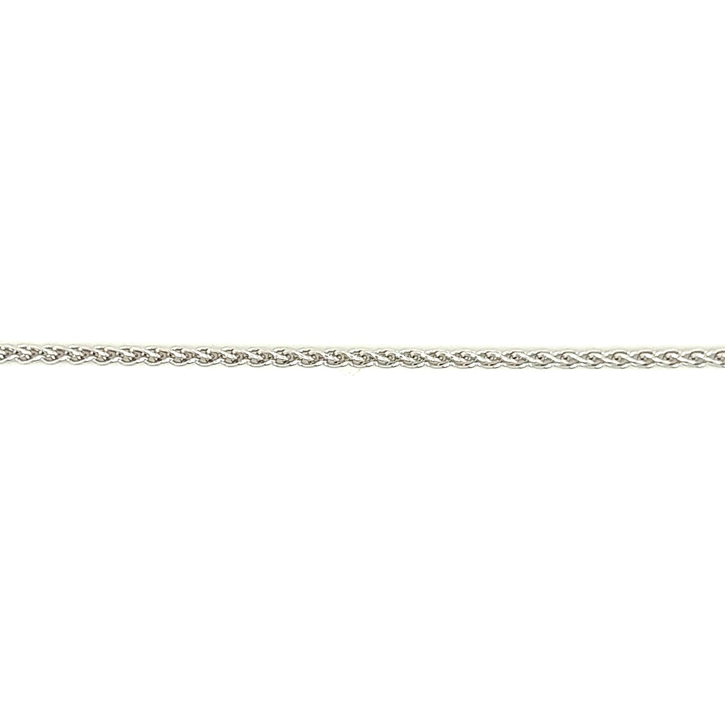 Wheat Chain 1.65mm with 18in of Length in 14K White Gold Chain View