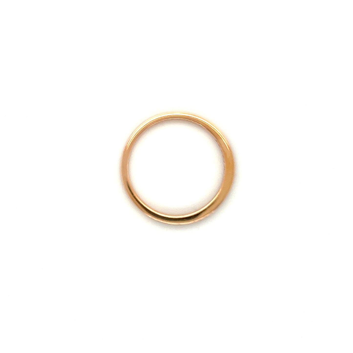 Diamond Ring with Twenty-One Diamonds in 14K Rose Gold Top View