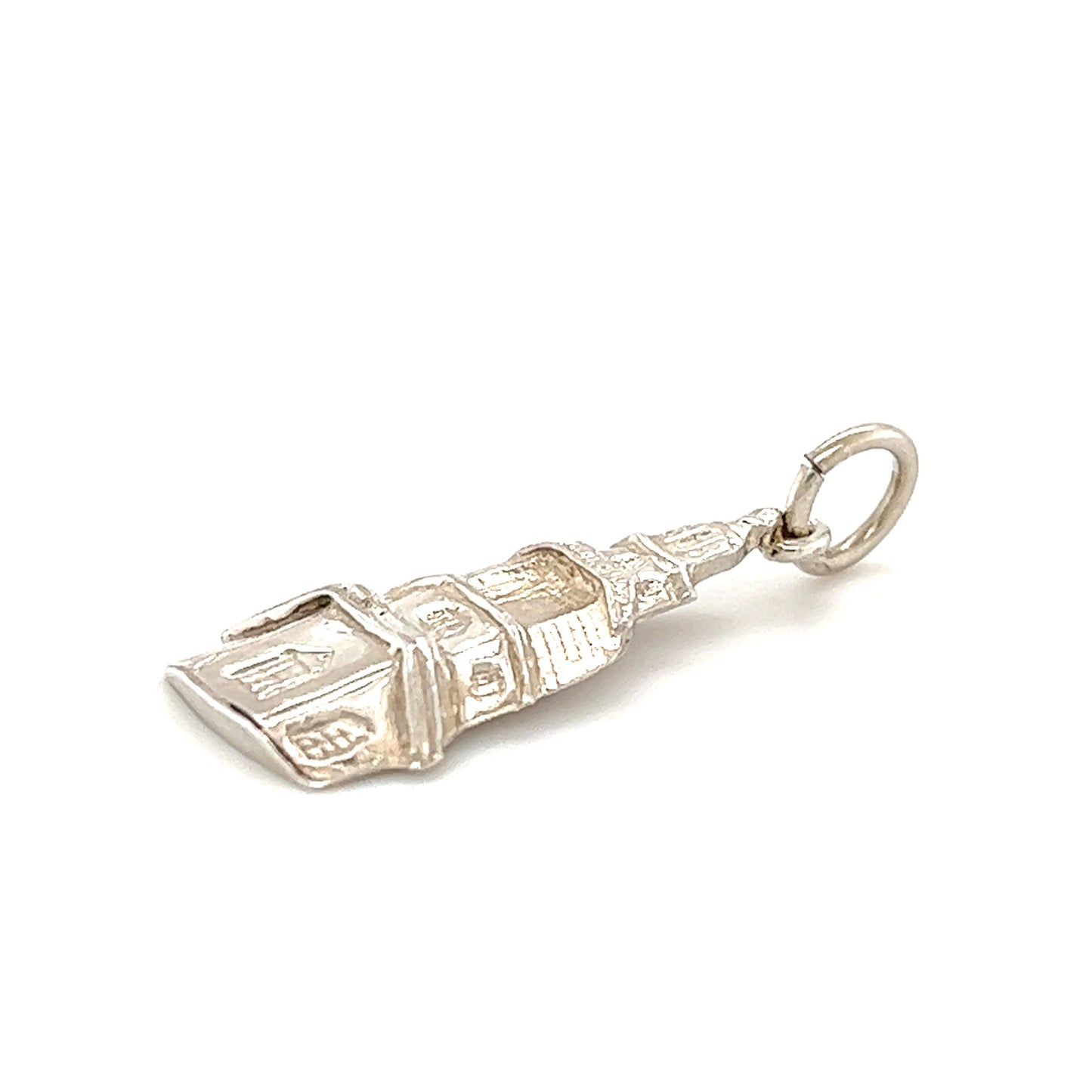 State House Pendant in Sterling Silver Side View