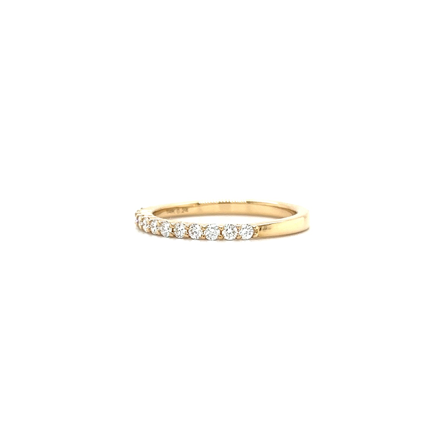 Diamond Ring with 0.24ctw of Diamonds in 14K Yellow Gold Right Side View