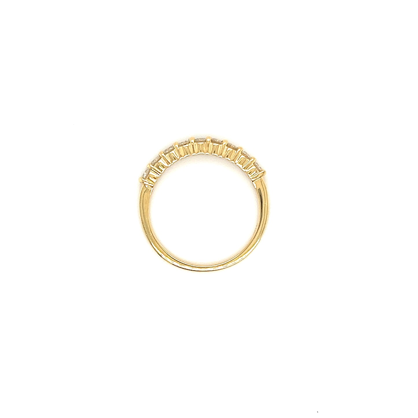 Diamond Ring with 0.36ctw of Diamonds in 14K Yellow Gold. Top View