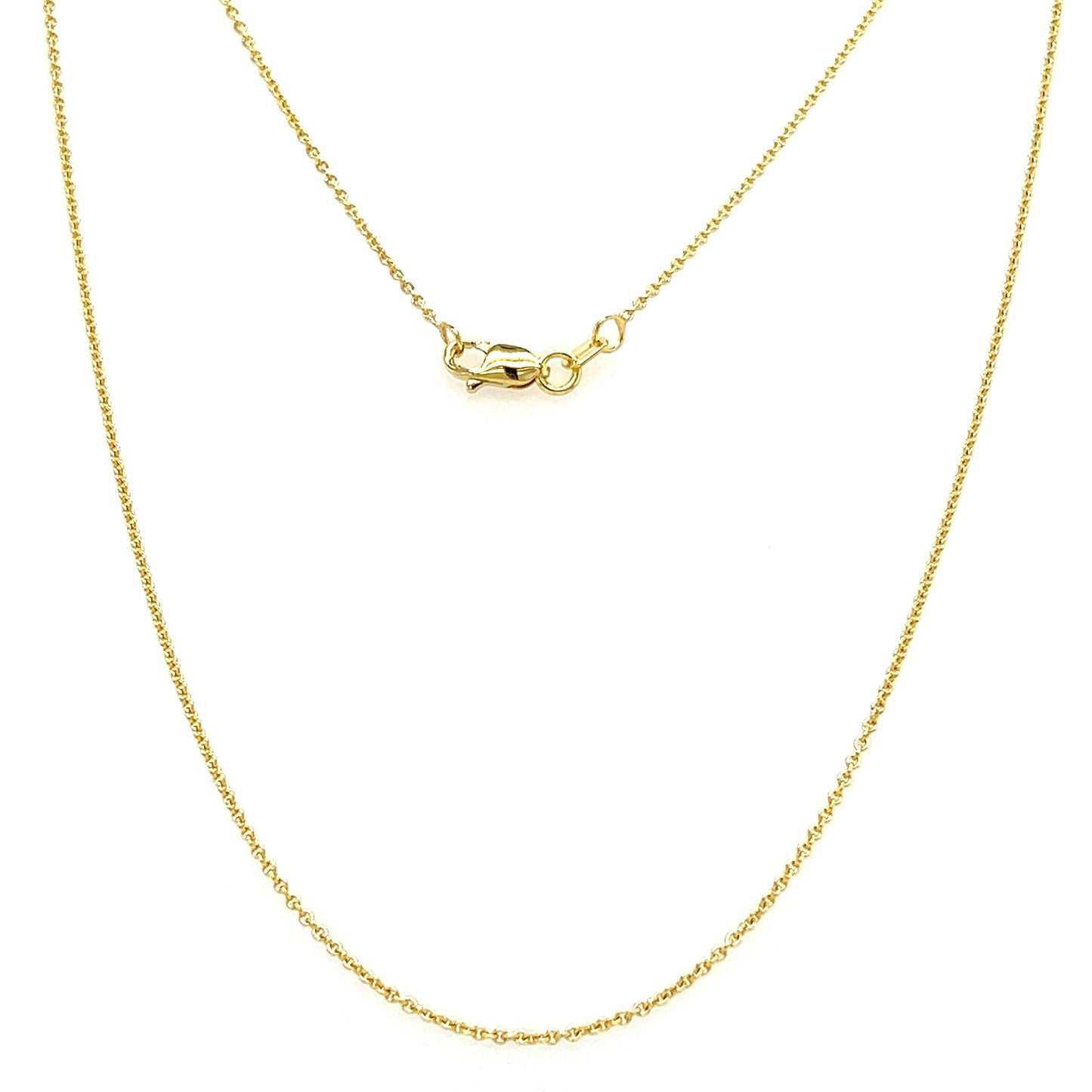 Cable 1.05mm Chain in 14K Yellow Gold Full Chain View
