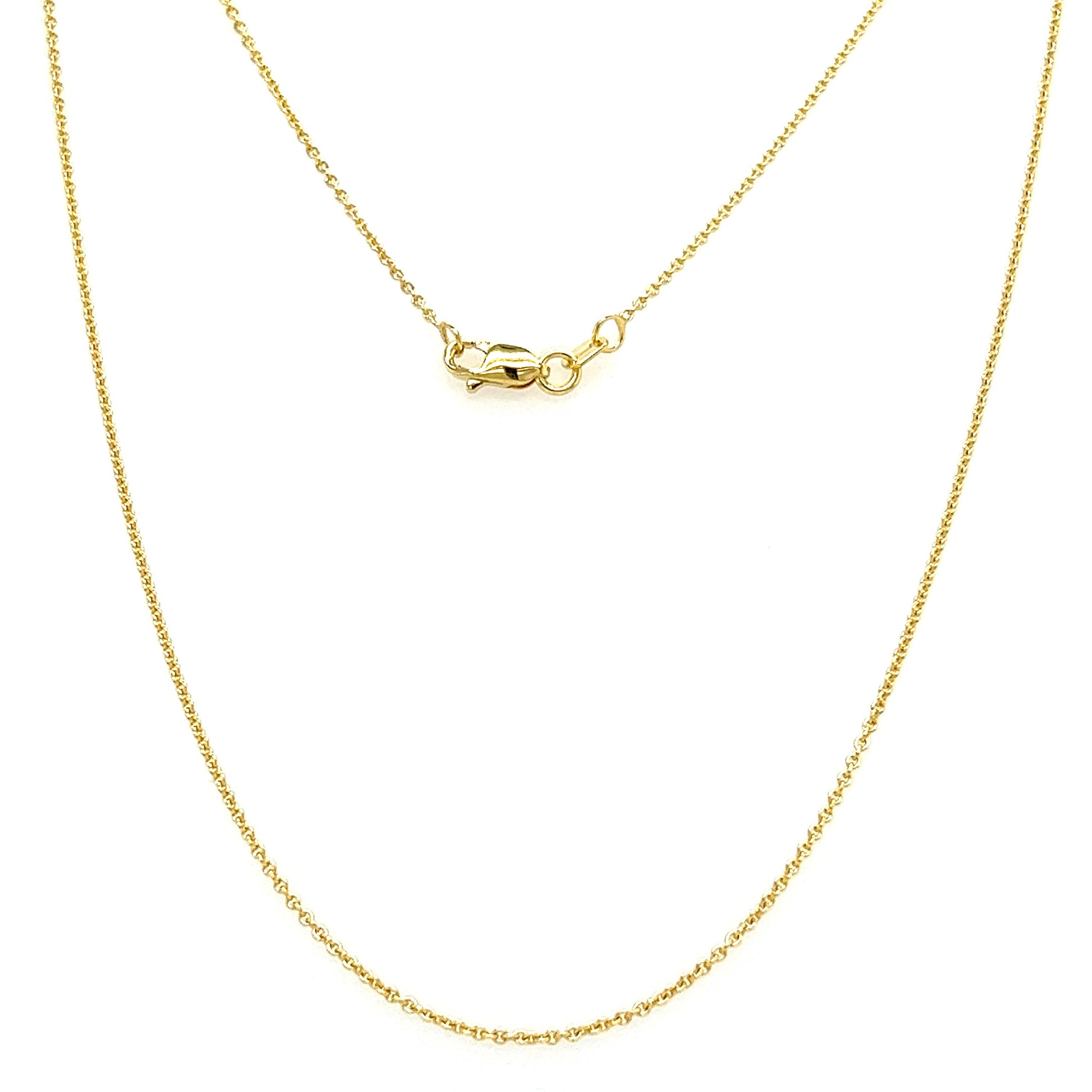 Cable 1.05mm Chain in 14K Yellow Gold Full Chain View