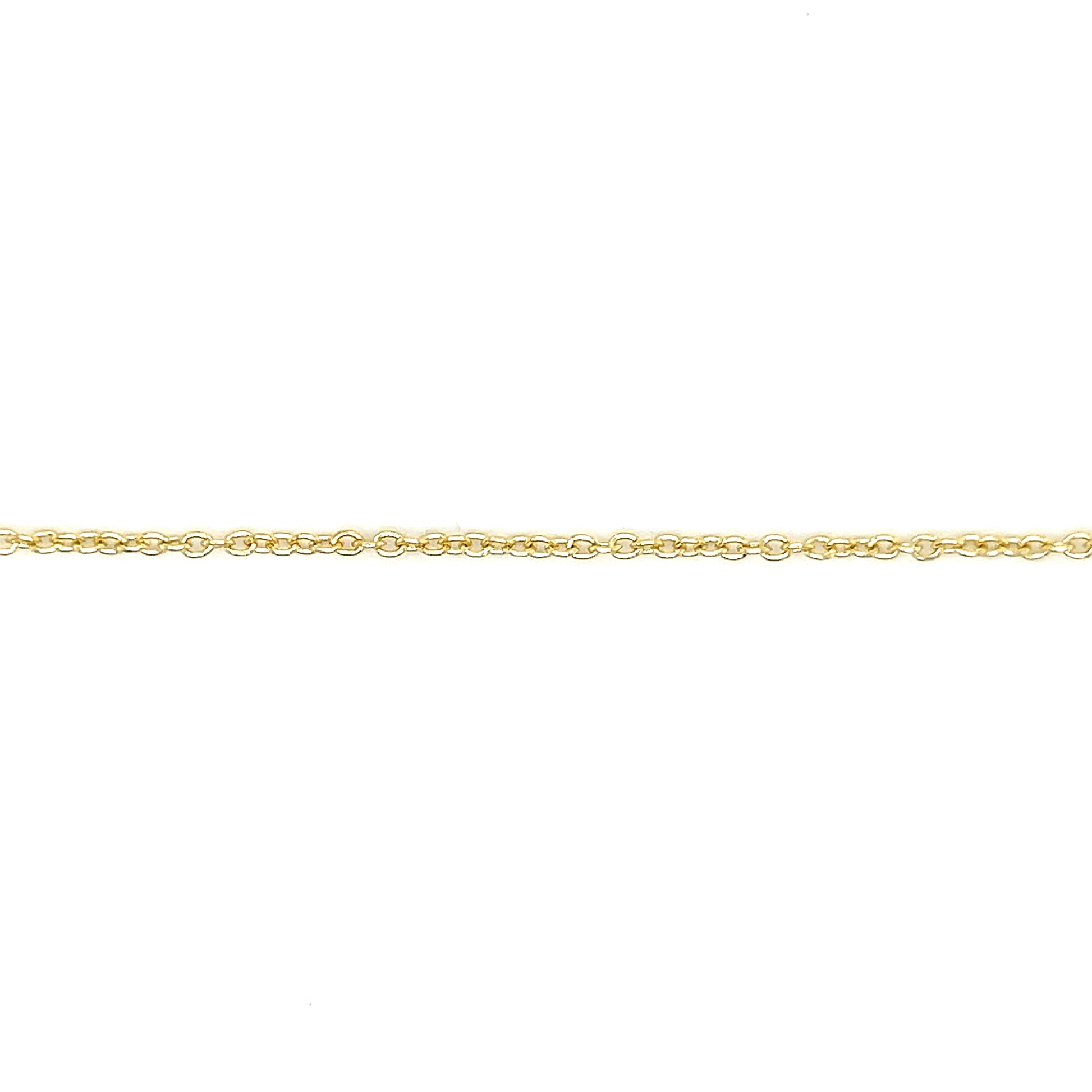 Cable Chain 1.4mm in 10K Yellow Gold. Chain View