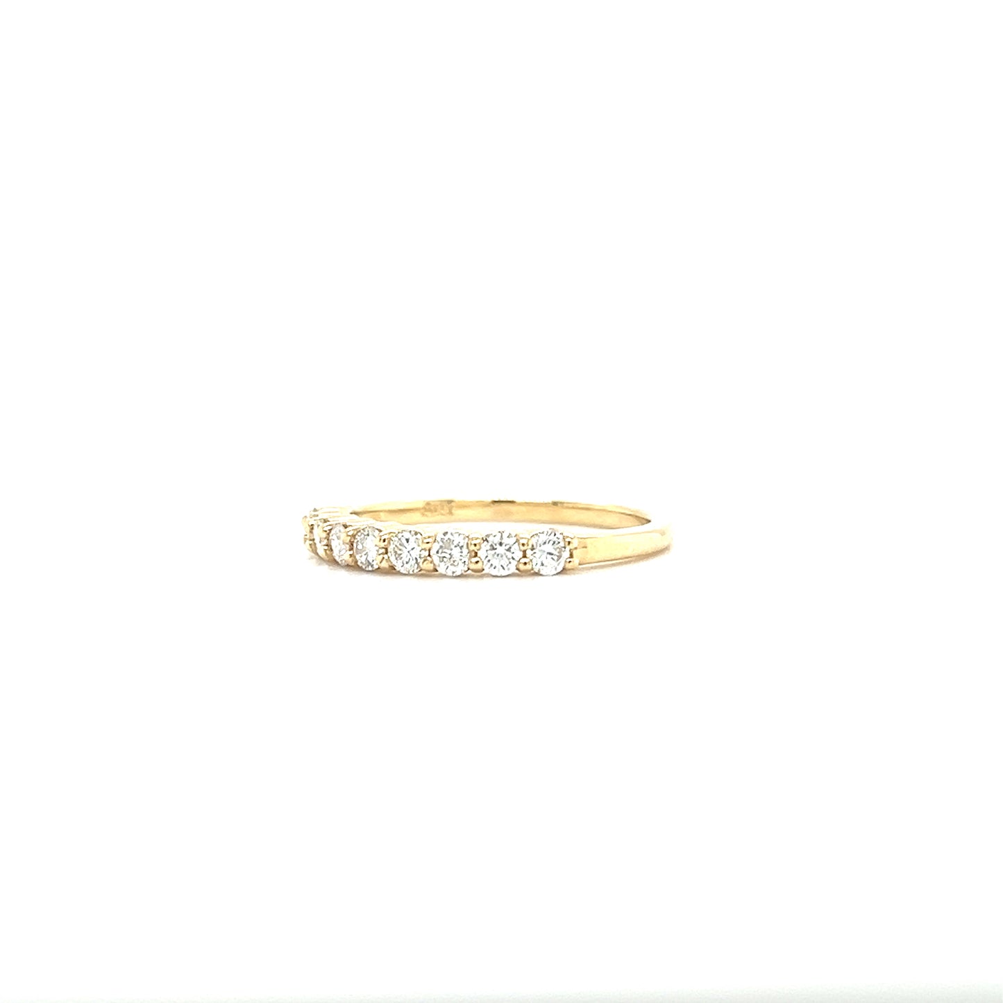 Diamond Ring with 0.36ctw of Diamonds in 14K Yellow Gold. Right Side View