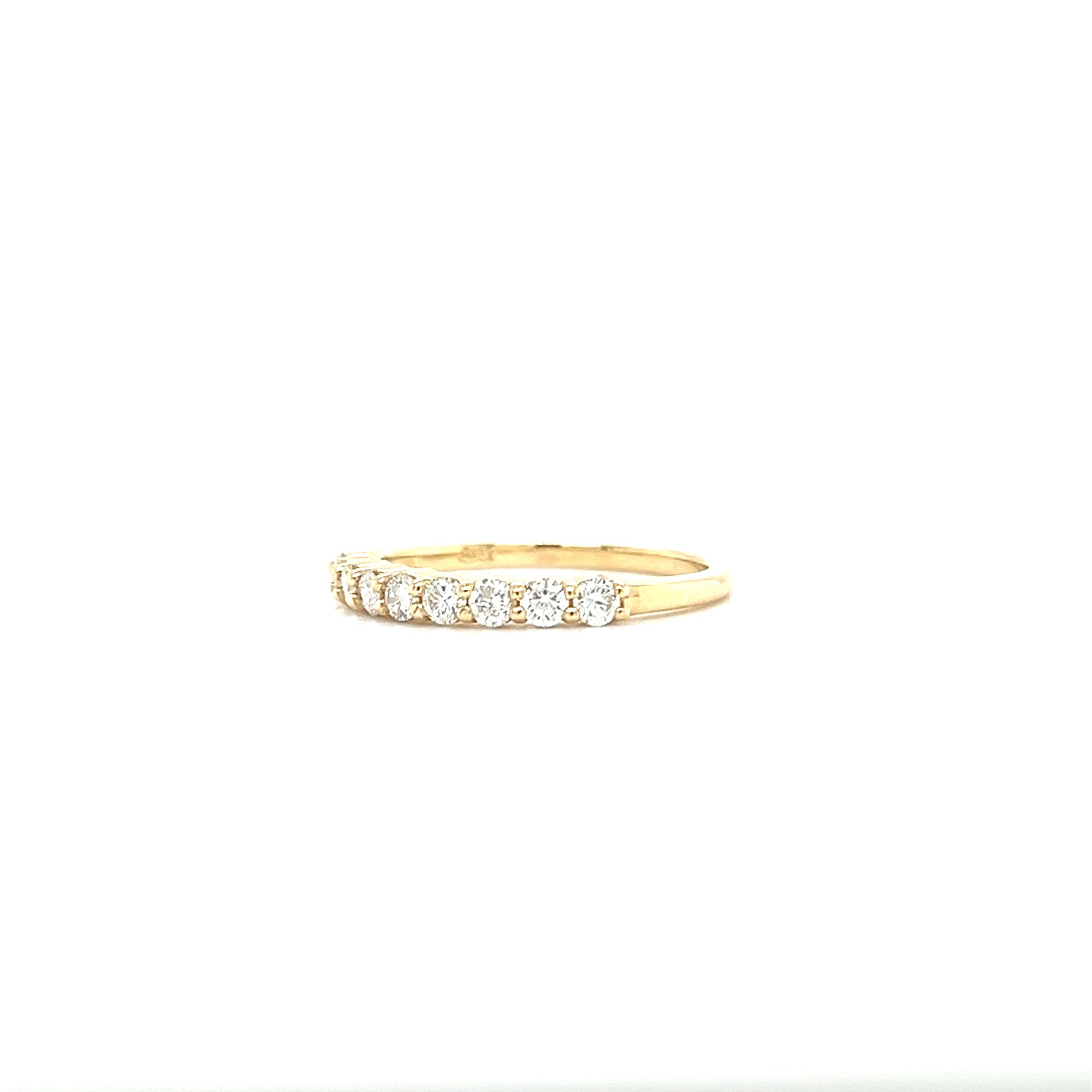 Diamond Ring with 0.36ctw of Diamonds in 14K Yellow Gold. Right Side View