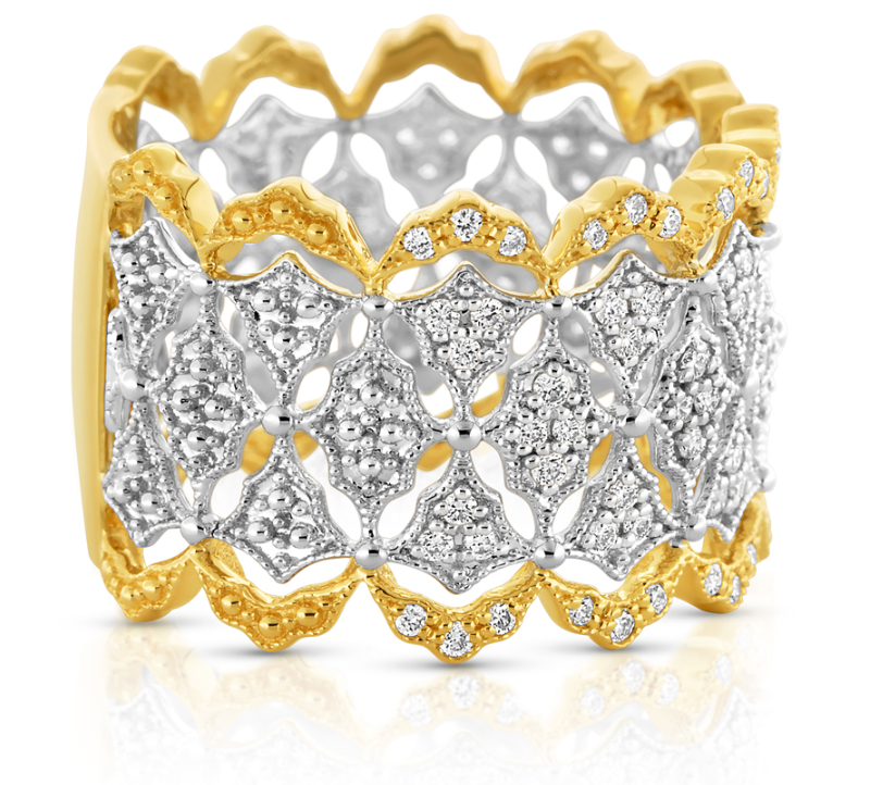 Fancy Wide Fashion Diamond Ring