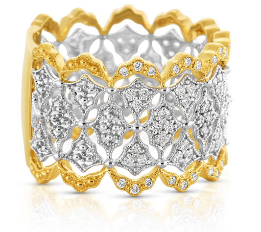 Fancy Wide Fashion Diamond Ring