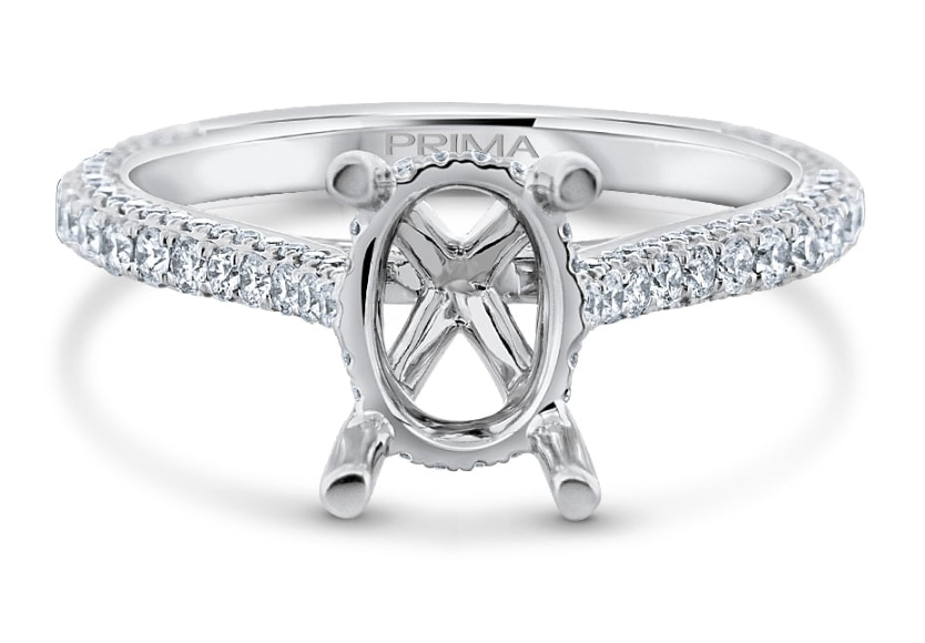 Diamond Engagement Ring For 8.5x6.5 Oval