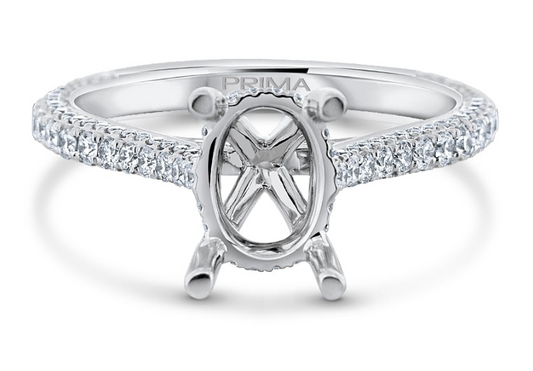 Diamond Engagement Ring For 8.5x6.5 Oval