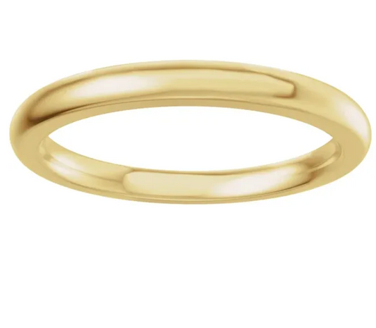 14K Yellow Matching Band 4mm
