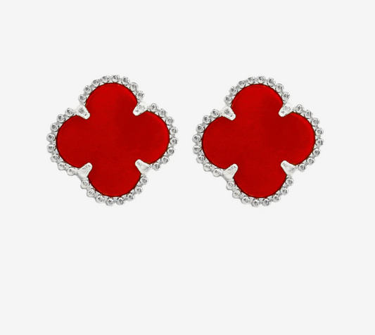Sterling Silver Clover Earrings