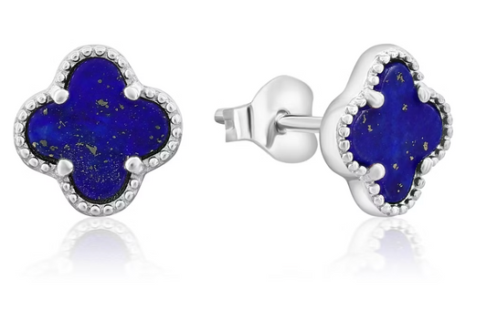 Sterling Silver Clover Earrings