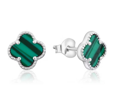 Sterling Silver Clover Earrings