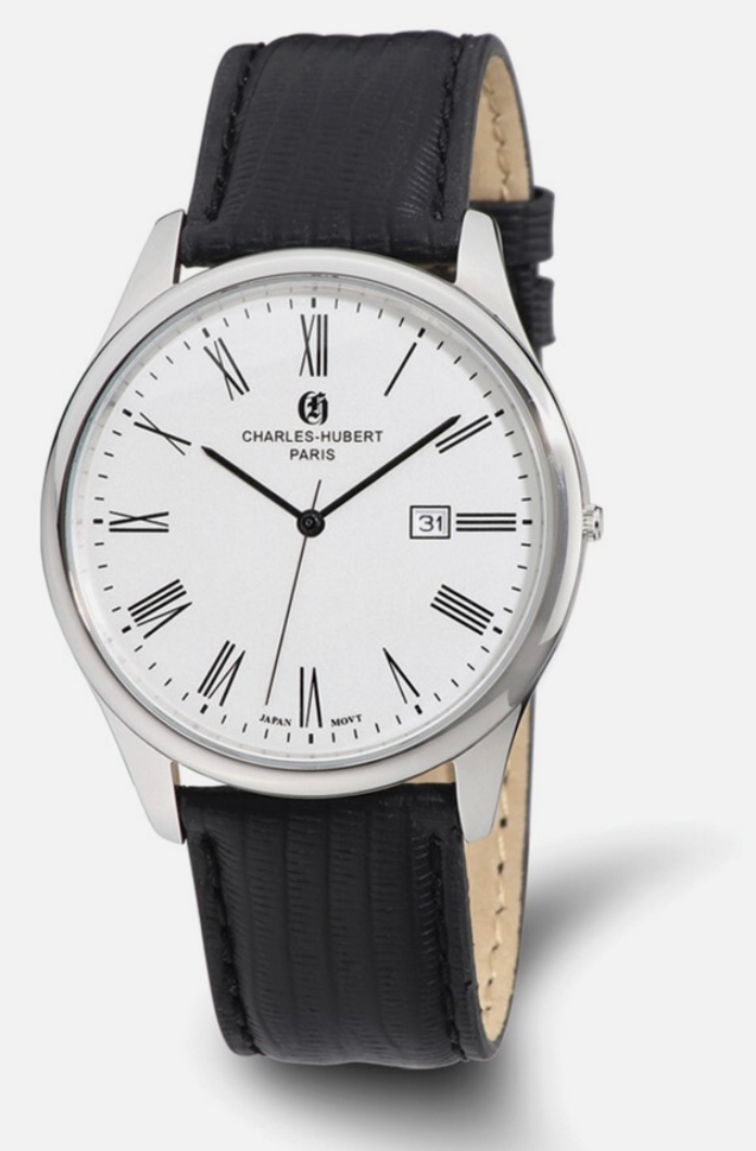 Charles Hubert Stainless 43mm Watch
