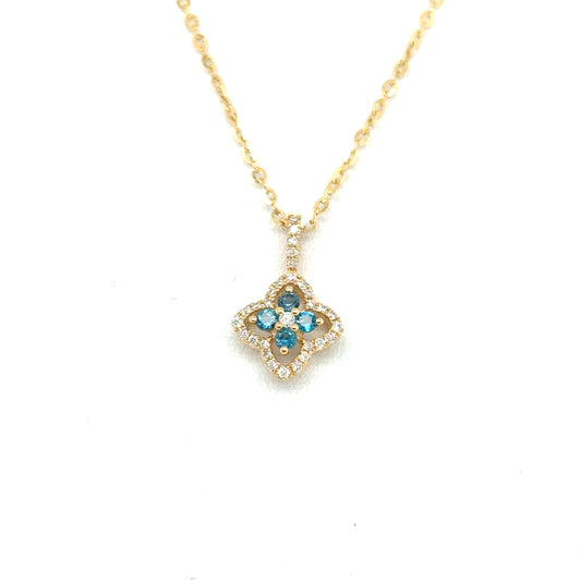 London Blue Topaz Pendant