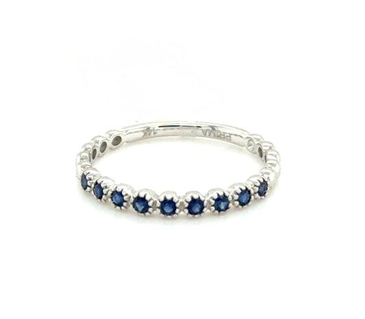 Sapphire Bezel Set Band