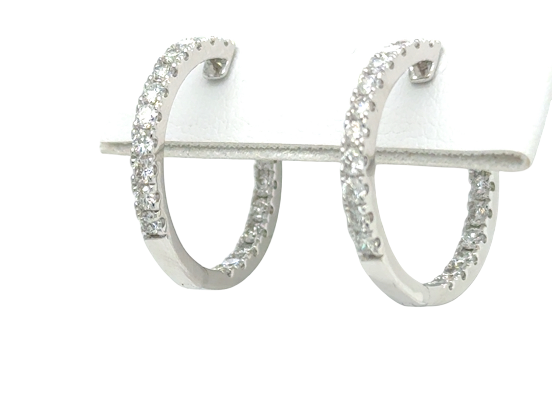 Diamond Hoop Earrings
