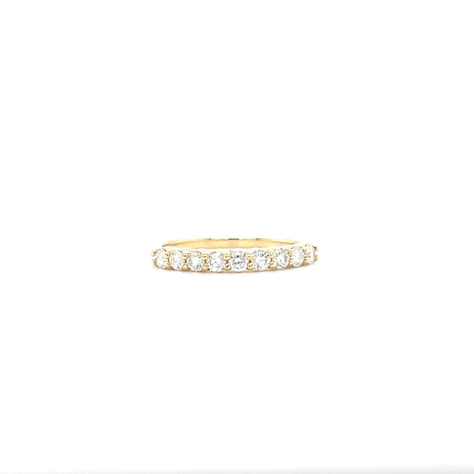 Diamond Ring with 0.36ctw of Diamonds in 14K Yellow Gold. Front View