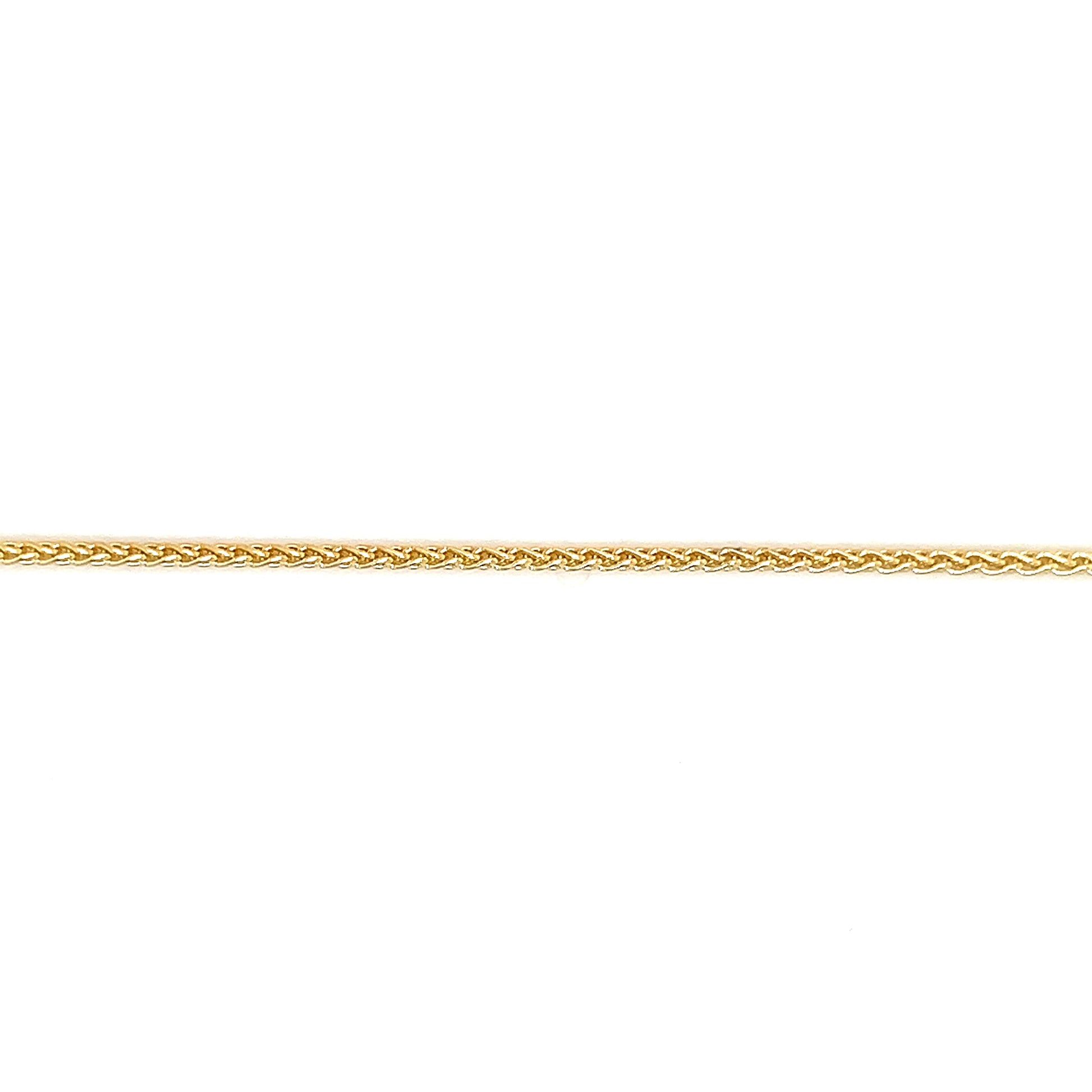 Wheat Chain 1.5mm with 20in Length in 14K Yellow Gold Chain View