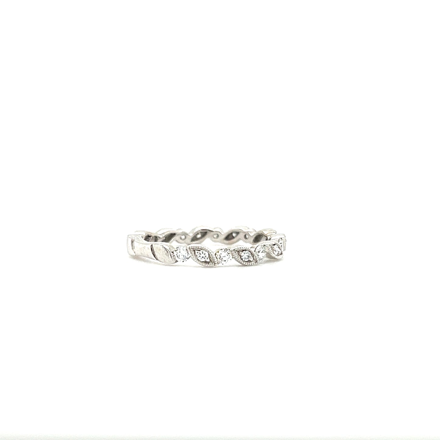 Marquise Diamond Ring with 0.42ctw of Diamonds in 14K White Gold Left Side View