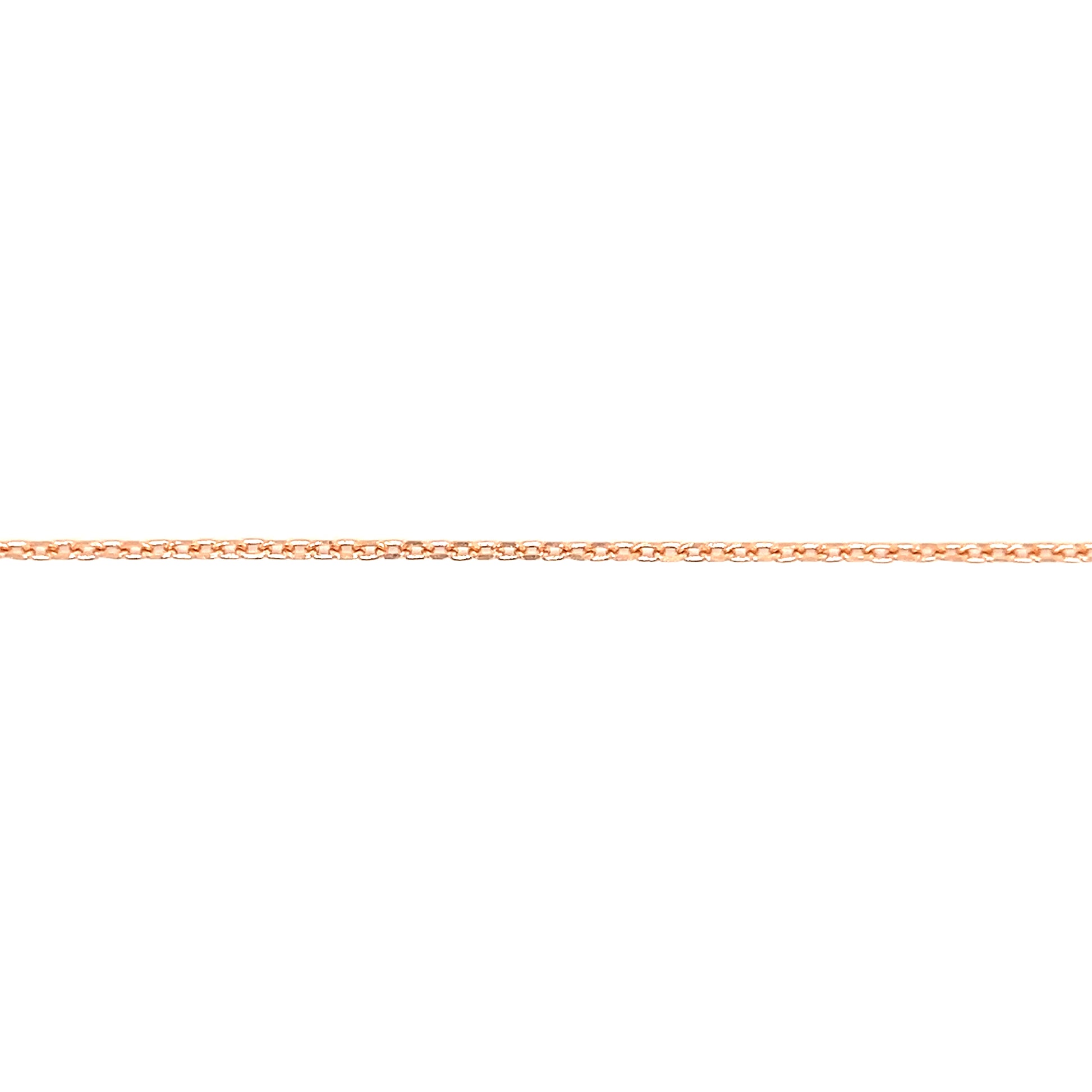 Cable Chain 1.4mm with 16in of Length in 14K Rose Gold Chain View